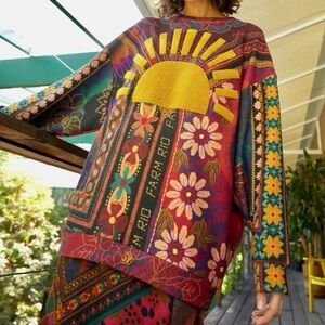 FARM Rio Mixed Scarves Sweatshirt